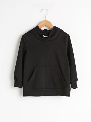 ladies plain black sweatshirt