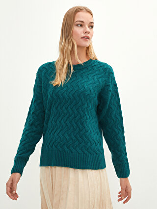 WOMEN FASHION Jumpers & Sweatshirts Knitted Green M Leacril jumper discount 85% 