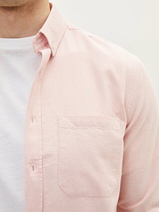 LCW BASIC Regular Fit Long Sleeve Oxford Men's Shirt -S20257Z8-R9X 