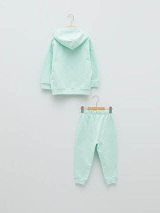 Hooded Long Sleeve Basic Baby Boy Sweatshirt and Trousers 2-Pack Set  -S25238Z1-FPW - S25238Z1-FPW - LC Waikiki