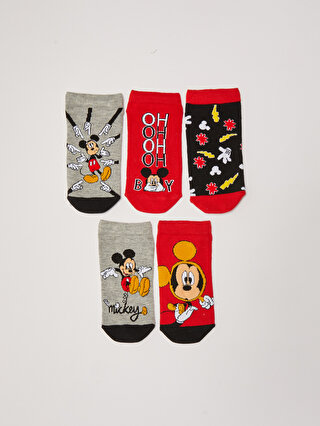 Mickey Mouse Patterned Boys Booties Socks 5 Pack -S26944Z4-K00 -  S26944Z4-K00 - LC Waikiki