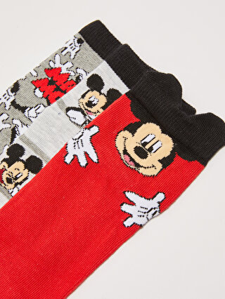 Mickey Mouse Patterned Boys Socks 3 Pack -S2AA72Z4-K00 - S2AA72Z4 