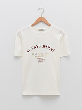 LCW CASUAL Crew Neck Letter Printed 
