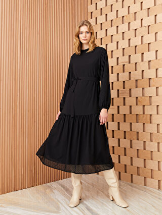 long frock with collar