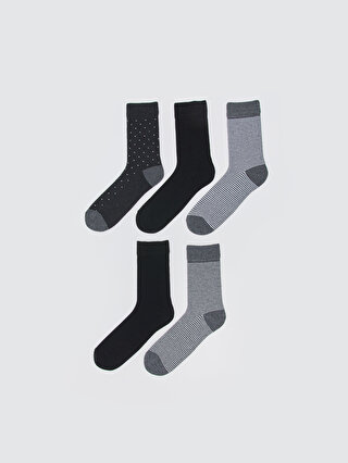 Patterned Men's Socket Socks 5-Pack -W2HY88Z8-K00 - W2HY88Z8-K00 - LC ...