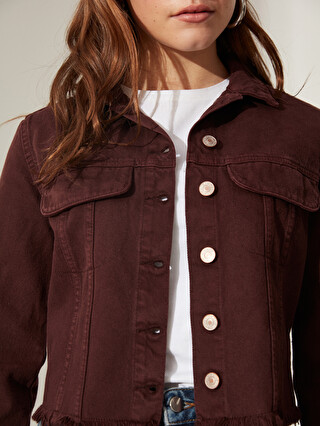 Long Sleeve Women's Jean Jacket 