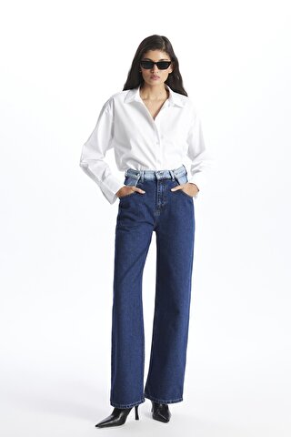 Pieces of Melon Mavi Wide Leg Relaxed Fit Jean