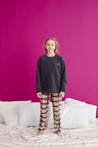 TOFİSA Kız Çocuk Vizon Pijama Takımı - 23930