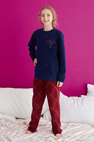 TOFİSA Kız Çocuk Lacivert Pijama Takımı - 23932