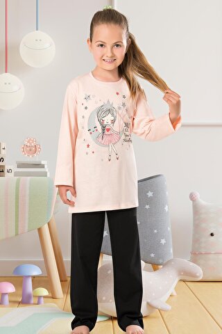 Kompedan Kız Çocuk Uzun Kol Pijama Takımı | Özk K42759