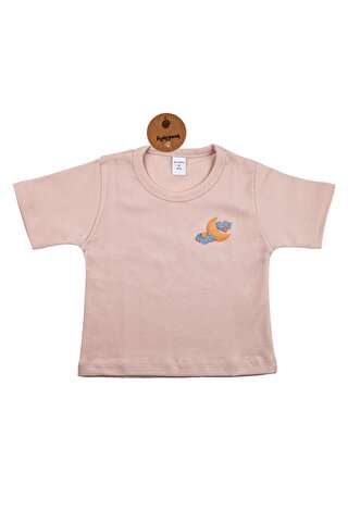 Bondilolly Bebek Bulut Desenli Tişört Pamuklu SARI TEKLI