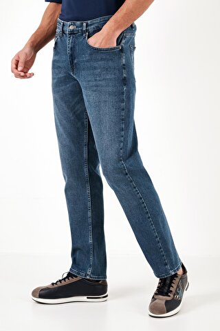 Buratti Pamuklu Yüksek Bel Comfort Fit Boru Paça Jeans 4400J78TEXAS