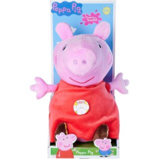 Peppa Pig Sesli Peluş 22 cm Karnına Bastığınızda Eğlenceli Sesler Çıkarır