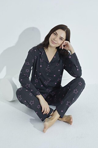 ELİTOL Düğmeli Pijama Takim 955 -4
