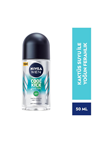 Nivea Men Erkek Roll On Deodorant Cool Kick Fresh 48 Saat Anti-Perspirant Koruma 50 ml