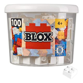 Simba Blox Beyaz Bloklar 100 Parça 4 Yaş ve Üzeri Çocuklar için Yaratıcı Oyuncak Yapım Seti