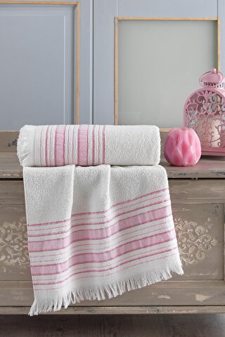 Zeynep Tekstil Trendy Banyo Havlu Seti 70x140 & 50x90