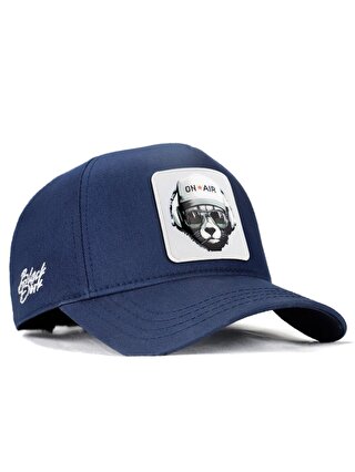 BlackBörk V1 Baseball Ayı - 1 Kod Logolu Unisex Lacivert Şapka (Cap)