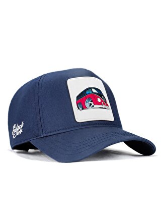 BlackBörk V1 Baseball Araba - 1 Kod Logolu Unisex Lacivert Şapka (Cap)