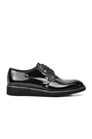 Fosco Siyah Rugan Hakiki Deri Erkek Klasik Ayakkabı 6510