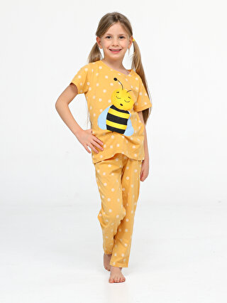 Casabony Arı Puanlı Kız Çocuk Pijama Takım