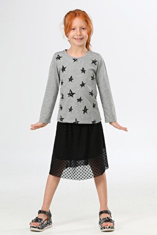 LupiaKids Star Tunik+Tüllü Skirt Takım
