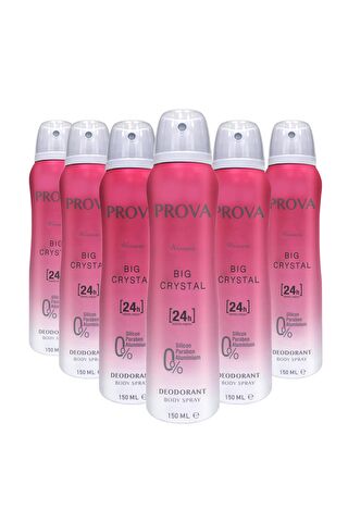 Prova Big Crystal Kadın Deodorant 150 ml 6 Adet