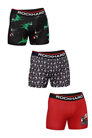 ROCKHARD Erkek Yılbaşı Boxer 3'Lü Paket