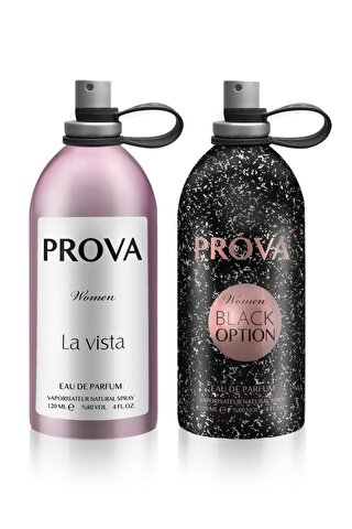 Prova Black Option ve La Vista l EDP Kadın Parfüm Seti 2 x 120 ml