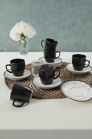 Keramika Line Kahve Takımı 12 Parça 6 Kişilik
