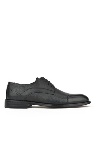 Ziya Ayakkabı Erkek Hakiki Deri Klasik Ayakkabı 13348Z801 Siyah