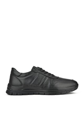 Ziya Ayakkabı Erkek Hakiki Deri Sneaker 133423Z67 Siyah