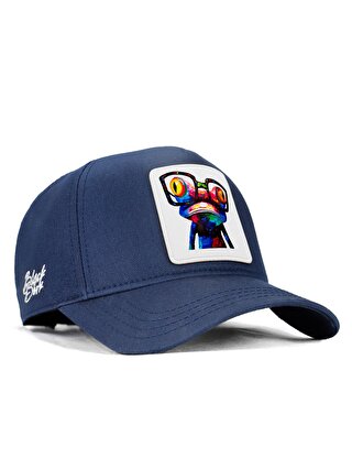 BlackBörk V1 Baseball Bukalemun - 1 Kod Logolu Unisex Lacivert Şapka (Cap)