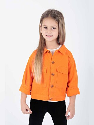 ahengim Ahenk Kids Kız Çocuk Ceket Pamuklu Gabardin Renkli Ceket