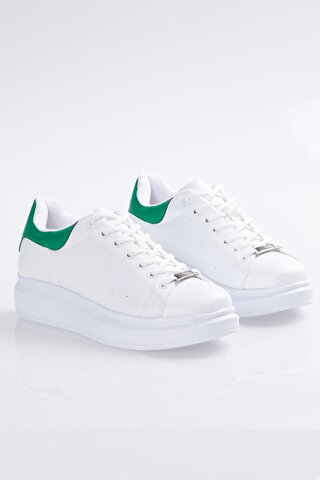 TONNY BLACK Unisex Beyaz Yeşil Spor Ayakkabı V2alx