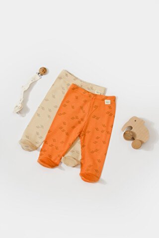BabyCosy Organic Wear Modal Bebek 2'Li Patikli Tayt Pantolon