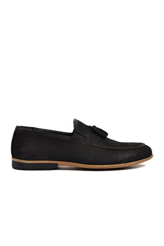 Ayakmod 7105 Siyah Nubuk İçi Dışı Hakiki Deri Erkek Klasik Ayakkabı
