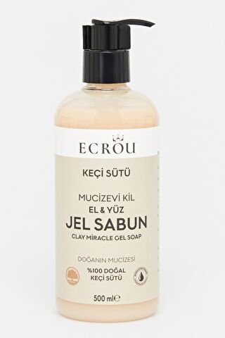 Ecrou Mucizevi Kil Keçi Sütü El ve Yüz Yıkama Jeli 500 ml