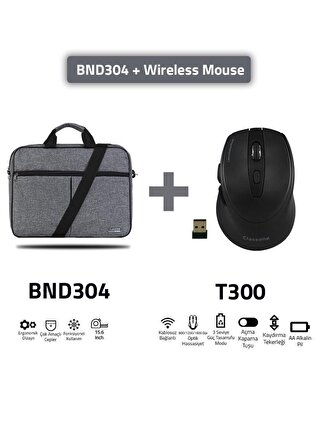 Classone BND304 15.6 Notebook El Çantası + Mouse