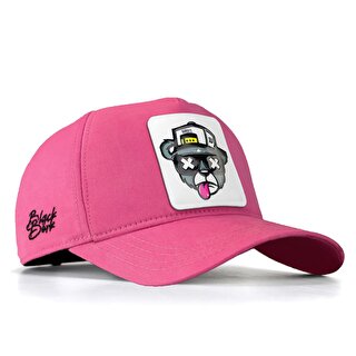 BlackBörk V1 Baseball Ayı - 6 Kod Logolu Unisex Pembe Şapka (Cap)