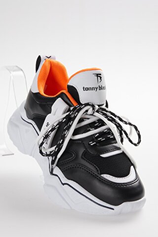 TONNY BLACK Kadın Siyah Beyaz Spor Ayakkabı Tbkpl