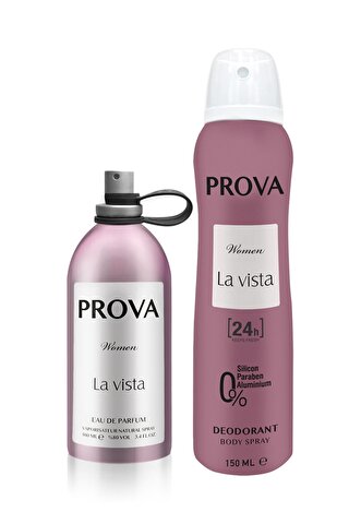 Prova La Vista EDP Kadın Parfüm 120 ml ve Deodorant 150 ml