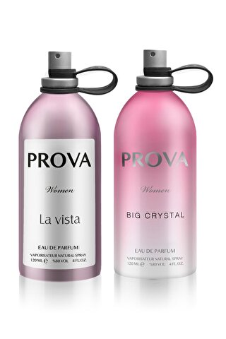 Prova Big Crystal ve La Vista EDP Kadın Parfüm Seti 2 x 120 ml