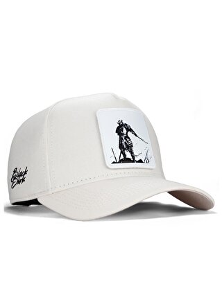 BlackBörk V1 Baseball Samuray - 7 Kod Logolu Unisex Bej Şapka (Cap)