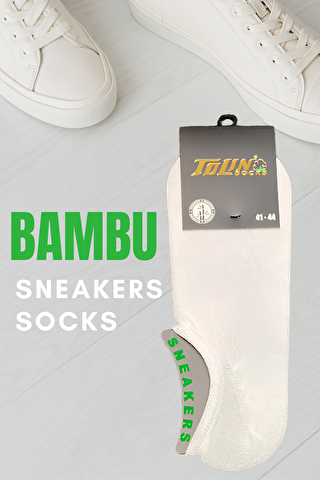 TOLIN Bambu Erkek Karışık Renk Sneakers 12'li Çorap Seti 10600
