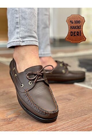 Muggo Dexter Hakiki Deri Erkek Günlük Klasik Casual Ayakkabı