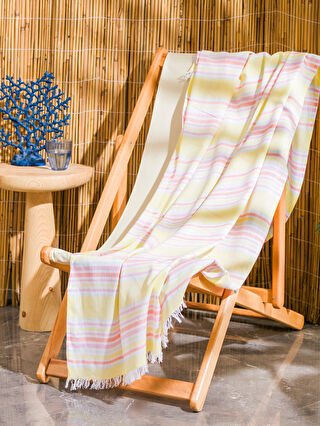 Striped Fringed Beach Towel 90x165 Cm S4K091Z8 F9C S4K091Z8 F9C LC Waikiki