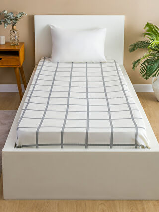 Patterned Cotton Single Bed Sheet 100x200x30 cm -W3DK84Z8