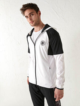 Men's Active Sports Cardigan with Standard Fit Hood