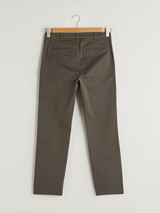 Normal Fit Gabardine Men's Chino Trousers -W11061Z8-PNH - W11061Z8